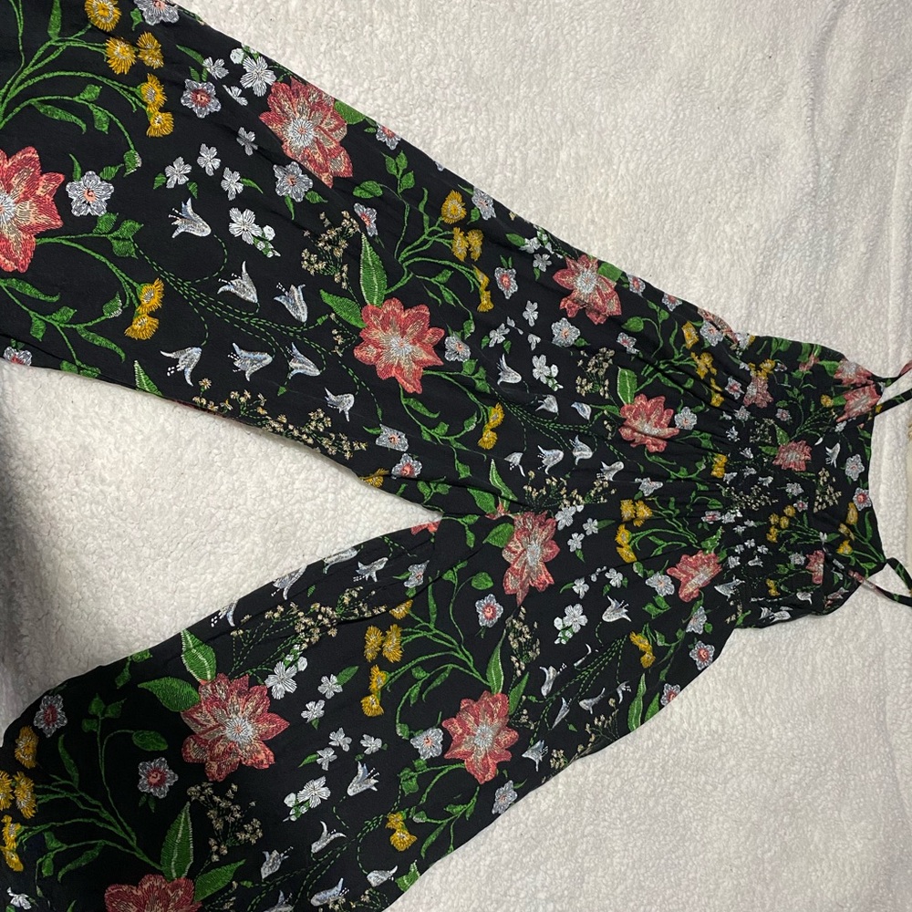 Floral  jump suit